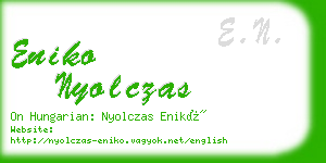 eniko nyolczas business card